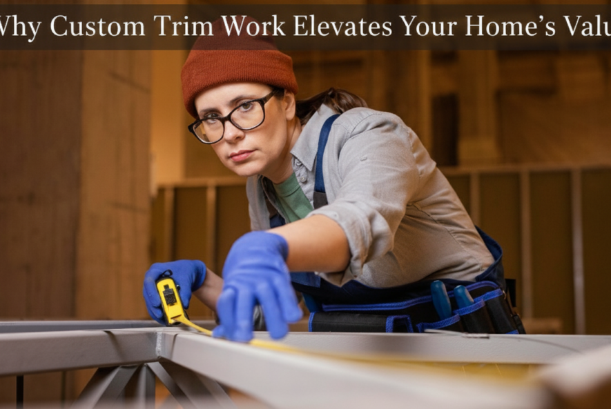 Custom trim work enhancing the interior design and value of a home.