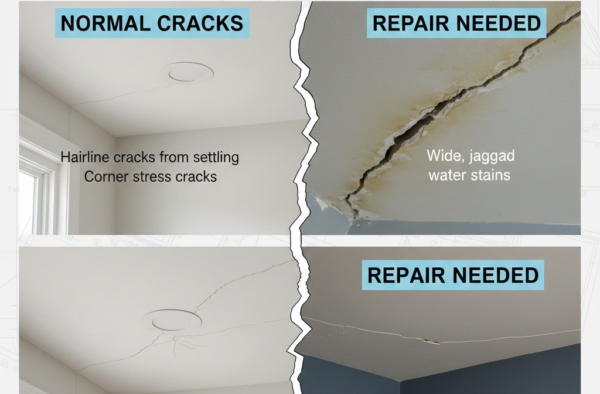 Drywall Cracks Explained: What’s Normal vs. What Needs Repair